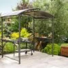 Abri Pour Barbecue En Aluminium Et Polycarbonate 150 X 240 Cm -Garanta Jardin Magasin abri barbecue 0