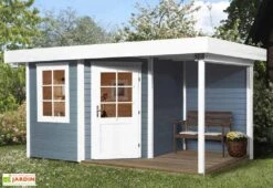 Abri Design Fides 2 (Plusieurs Tailles) 28mm -Garanta Jardin Magasin abri bois fides 2 gris claire