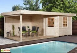 Abri Design Fides 3 (Plusieurs Tailles) 28mm -Garanta Jardin Magasin abri bois fides 3 brut 1