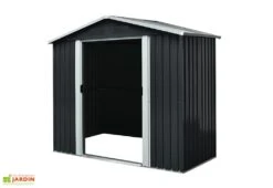 Abri De Jardin En Acier Galvanisé 2,5 M² (Pls Coloris) -Garanta Jardin Magasin abri jardin acier galvanise 2m anthracite 1