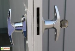 Abri De Jardin En Acier Galvanisé Duramax Modern 4 M² Gris Silver -Garanta Jardin Magasin abri jardin acier galvanise duramax modern 6x5 gris 4