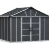 Abri De Jardin En Polycarbonate Et Aluminium Yukon 7 M² -Garanta Jardin Magasin abri jardin alu pvc gris yukon 705073 palram