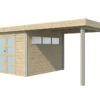 Abri De Jardin En Bois D’épicéa Brut Avec Auvent - 20,1 M² -Garanta Jardin Magasin abri jardin bois auvent profiles aluminium