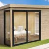 Solid Abri De Jardin En Bois D’épicéa Brut Avec Baie Vitrée - Seda 9,22 M² 2 Solid Abri De Jardin En Bois D’épicéa Brut Avec Baie Vitrée - Seda 9,22 M² -Garanta Jardin Magasin abri jardin bois baie vitree seda
