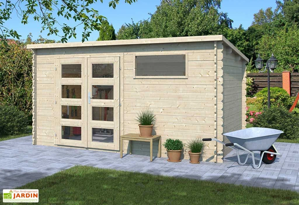 Abri De Jardin En Bois D’épicéa Brut Capucine – 9,87 M² 3 Abri De Jardin En Bois D’épicéa Brut Capucine – 9,87 M²