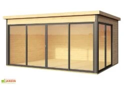 Abri De Jardin En Bois D’épicéa Brut Domeo 4 Plus (13 M²) -Garanta Jardin Magasin abri jardin bois domeo 4 plus 1