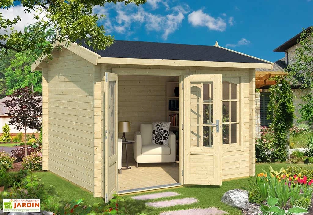 Abri De Jardin En Bois D’épicéa Brut Alex - 7,5 M² 3 Abri De Jardin En Bois D’épicéa Brut Alex - 7,5 M²