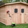 Abri De Jardin En Bois Douglas 28 Mm – 10,89 M² : 3,25 X 3,35 M 2 Abri De Jardin En Bois Douglas 28 Mm – 10,89 M² : 3,25 X 3,35 M -Garanta Jardin Magasin abri jardin bois douglas 28mm 10m2 dommar habrita