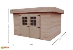 Abri De Jardin En Bois D’Épicéa Brut 11 M² 7 Abri De Jardin En Bois D’Épicéa Brut 11 M² -Garanta Jardin Magasin abri jardin bois epicea brut 11 m 1
