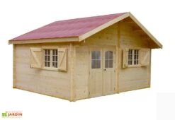 Abri De Jardin En Bois D’Épicéa Brut 24 M² -Garanta Jardin Magasin abri jardin bois epicea brut 24 m 1 1