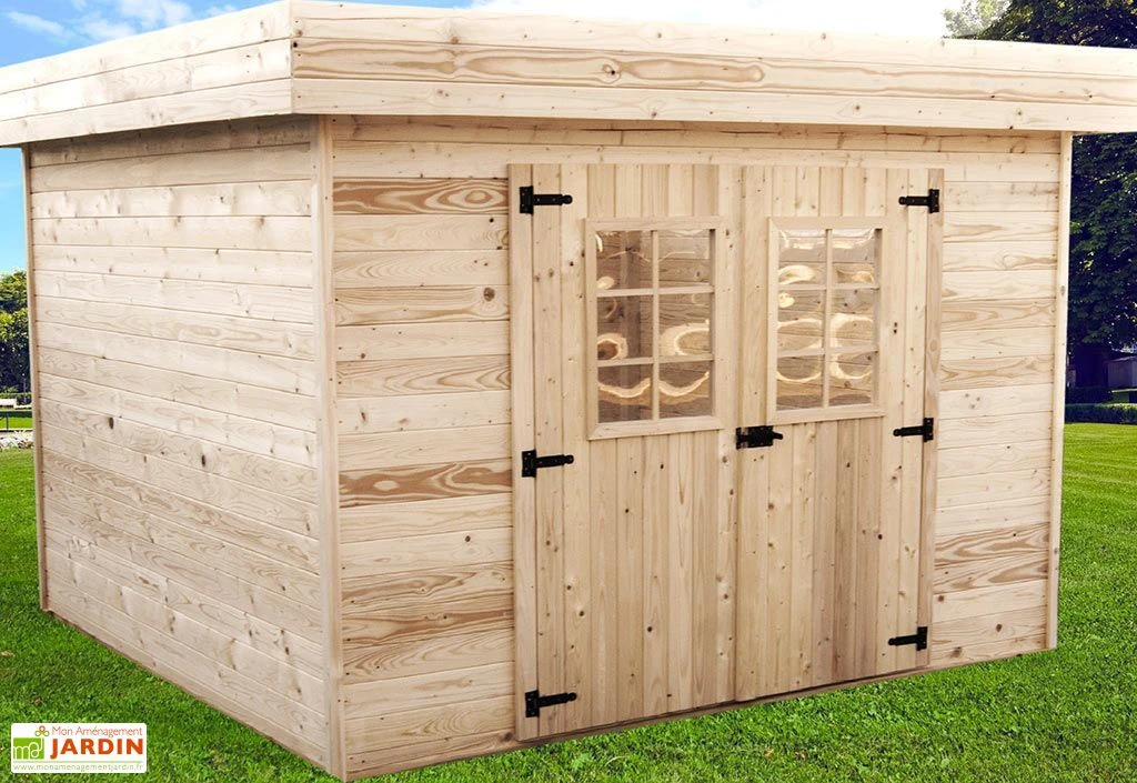 Abri De Jardin En Bois D’Épicéa Brut 7 M² 3 Abri De Jardin En Bois D’Épicéa Brut 7 M²