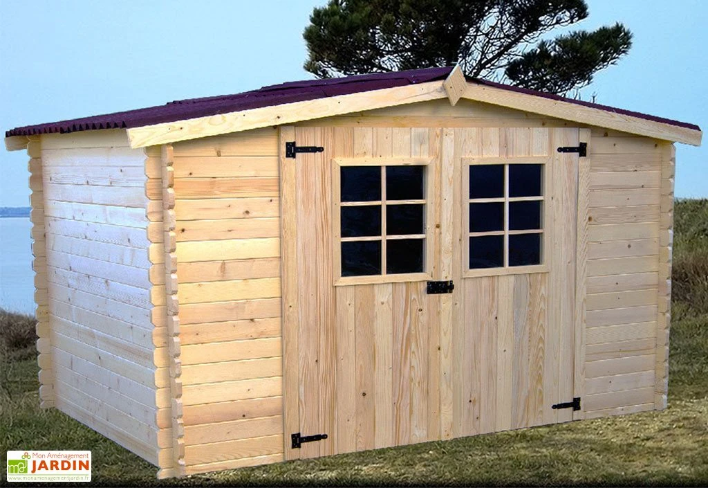 Abri De Jardin En Bois D’Épicéa Brut 9 M² 3 Abri De Jardin En Bois D’Épicéa Brut 9 M²