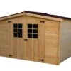 Abri De Jardin En Bois D’épicéa Brut 9,42 M² -Garanta Jardin Magasin abri jardin bois epicea brut 9m2