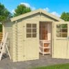 Abri De Jardin En Bois D’Épicéa Brut Anny 4,76 M² -Garanta Jardin Magasin abri jardin bois epicea brut anny 476m 1