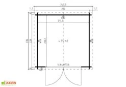 Abri De Jardin En Bois D’Épicéa Brut Anny 4,76 M² 7 Abri De Jardin En Bois D’Épicéa Brut Anny 4,76 M² -Garanta Jardin Magasin abri jardin bois epicea brut anny 476m 2