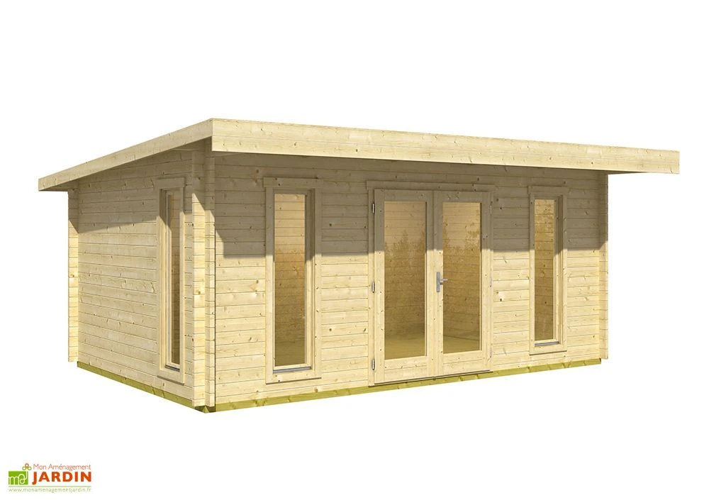 Abri De Jardin En Bois D’Épicéa Brut Barbados 2 (16 M²) 4 Abri De Jardin En Bois D’Épicéa Brut Barbados 2 (16 M²) – Image 2