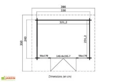 Abri De Jardin En Bois D’Épicéa Brut Barbados Mini 7 M² -Garanta Jardin Magasin abri jardin bois epicea brut barbados mini 7 m 2
