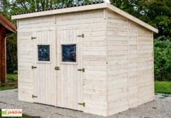Abri De Jardin En Bois D’Épicéa Massif Brut 6,6 M²