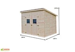 Abri De Jardin En Bois D’Épicéa Massif Brut 6,6 M² -Garanta Jardin Magasin abri jardin bois epicea massif brut 66m