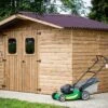 Abri De Jardin En Bois D’épicéa Traité Therma – 7,58 M² -Garanta Jardin Magasin abri jardin bois epicea therma