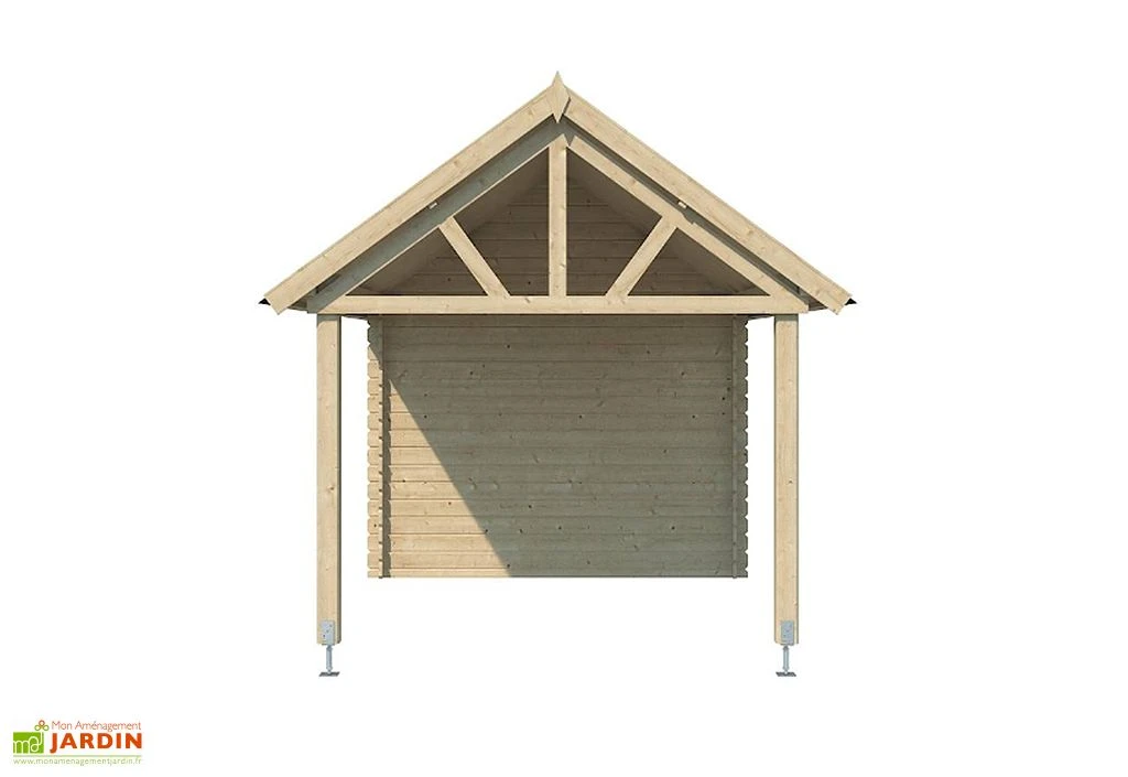Abri De Jardin Bois D’Épicéa Toit Shingle + Auvent Gloucester 19 M² 4 Abri De Jardin Bois D’Épicéa Toit Shingle + Auvent Gloucester 19 M² – Image 2