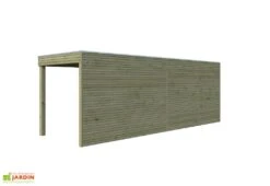 Abri De Jardin En Bois D’épicéa Traité + Extension Qube 12 M² -Garanta Jardin Magasin abri jardin bois epicea traite qube 12m2 3