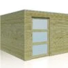 Abri De Jardin En Bois D’épicéa Traité Qube 9 M² -Garanta Jardin Magasin abri jardin bois epicea traite qube 9m