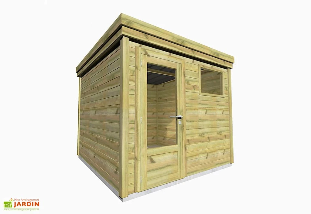 Abri De Jardin En Bois De Pin Traité Et Toiture Bac Acier – 6,25 M² 3 Abri De Jardin En Bois De Pin Traité Et Toiture Bac Acier – 6,25 M²