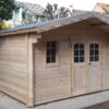 Abri De Jardin En Bois D’Épicéa Brut 15 M² -Garanta Jardin Magasin abri jardin bois habrita 15m2