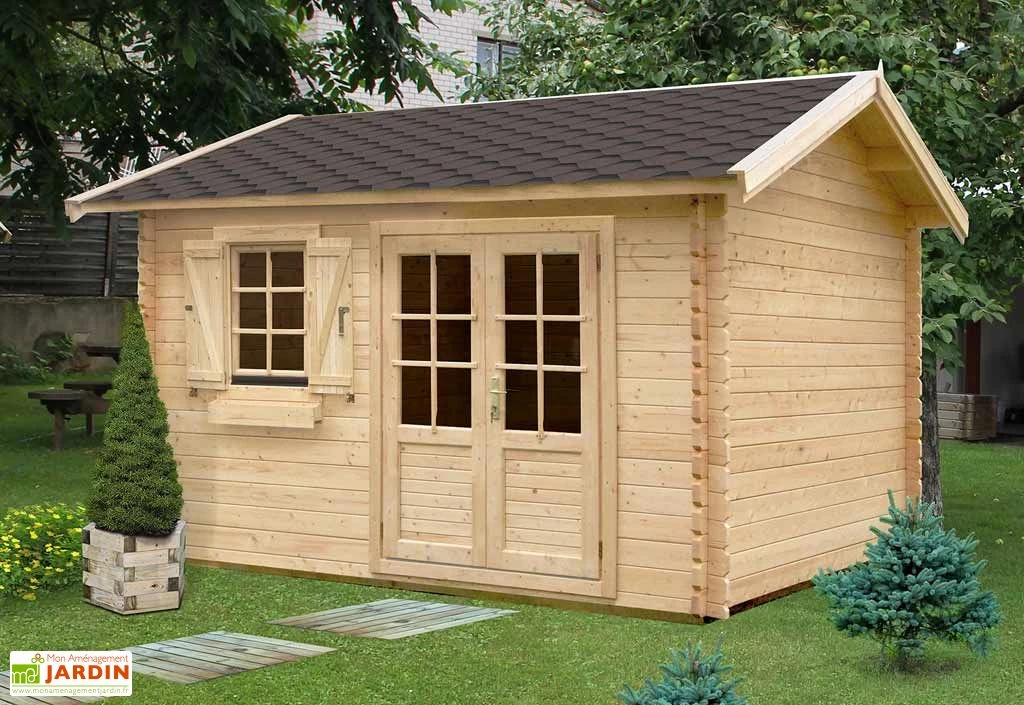 Abri De Jardin Bois Palmier (398x398x283) 44 Mm 3 Abri De Jardin Bois Palmier (398x398x283) 44 Mm