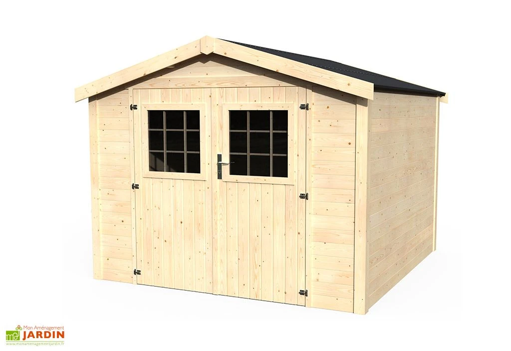 Abri De Jardin En Bois De Sapin Brut Turenne 7,4 M² 4 Abri De Jardin En Bois De Sapin Brut Turenne 7,4 M² – Image 2