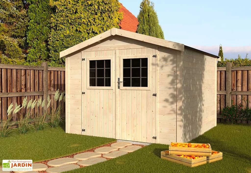 Abri De Jardin En Bois De Sapin Brut Turenne 7,4 M² 3 Abri De Jardin En Bois De Sapin Brut Turenne 7,4 M²