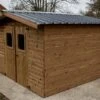 Abri De Jardin En Bois D’épicéa Traité Toit Bac Acier Thiers – 5,05 M² -Garanta Jardin Magasin abri jardin bois traite toit bac acier