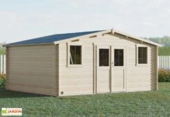 Abri De Jardin En Bois D'épicéa De 19,8 M² Ep. 28 Mm - Juno
