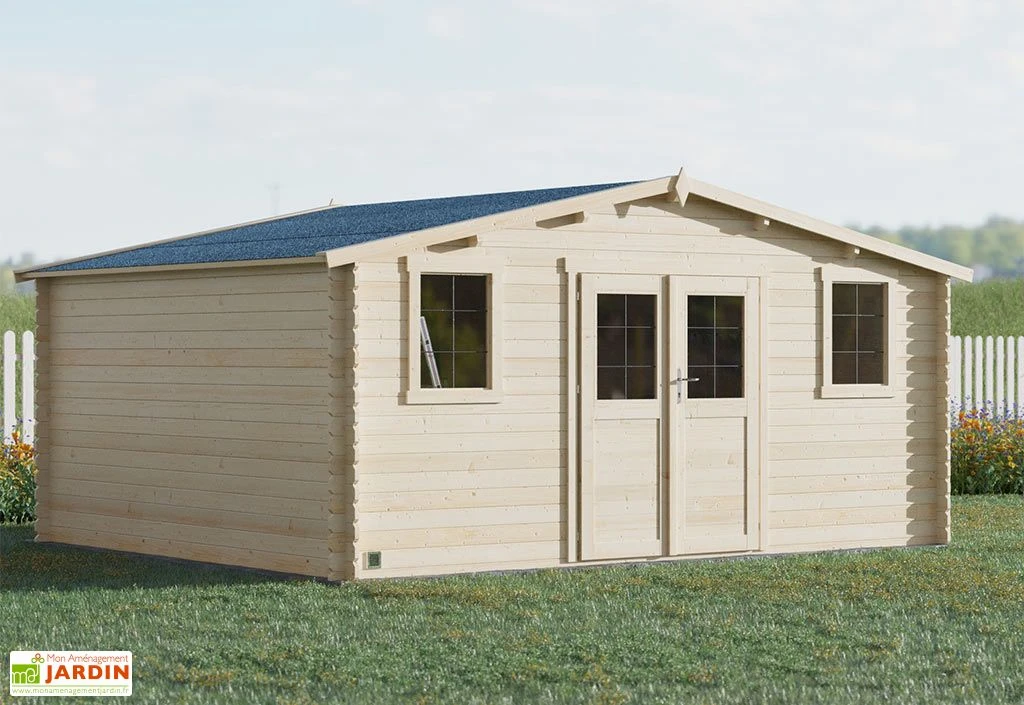 Abri De Jardin En Bois D'épicéa De 19,8 M² Ep. 28 Mm - Juno 3 Abri De Jardin En Bois D'épicéa De 19,8 M² Ep. 28 Mm - Juno