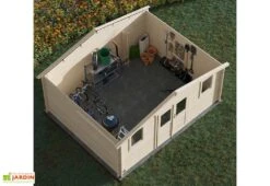 Abri De Jardin En Bois D'épicéa De 19,8 M² Ep. 28 Mm - Juno 8 Abri De Jardin En Bois D'épicéa De 19,8 M² Ep. 28 Mm - Juno -Garanta Jardin Magasin abri jardin forest style nyassa 3
