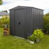 Abri De Jardin En Métal Gris Spacemaker Acier Galvanisé – 3 M² -Garanta Jardin Magasin abri jardin metal acier galvanise spacemaker 65 3