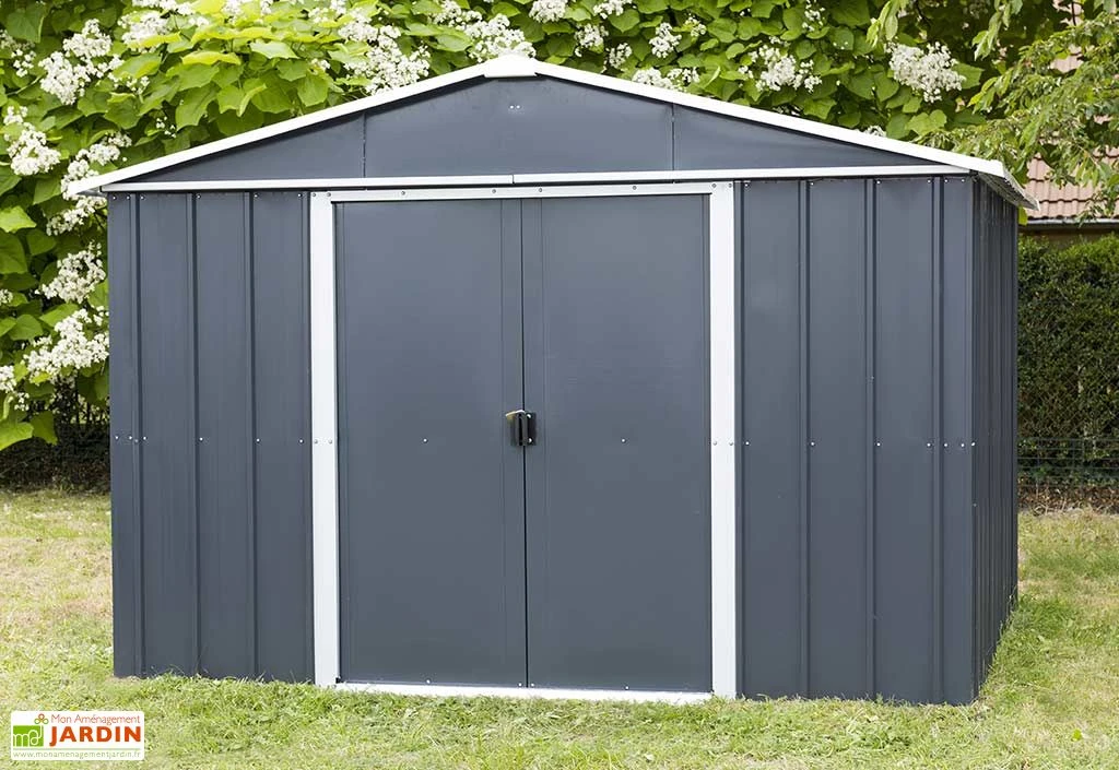 Abri De Jardin Acier Galvanisé Anthracite 197 X 303 Cm 5,97 M² 5 Abri De Jardin Acier Galvanisé Anthracite 197 X 303 Cm 5,97 M² – Image 3