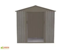 Abri De Jardin En Métal Look Bois Vieilli 2,43 M² -Garanta Jardin Magasin abri jardin metal cabane aspect bois vieilli 121x201cm 2