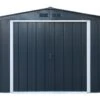 Abri De Jardin En Métal Galvanisé Anthracite Duramax 9 M² -Garanta Jardin Magasin abri jardin metal duramax anthracite duae1010pr 1