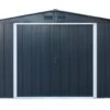 Abri De Jardin En Métal Galvanisé Anthracite Duramax 7 M² -Garanta Jardin Magasin abri jardin metal duramax anthracite duae108pr