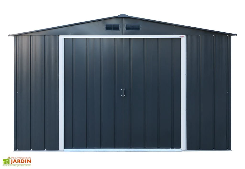 Abri De Jardin En Métal Galvanisé Anthracite Duramax 7 M² 3 Abri De Jardin En Métal Galvanisé Anthracite Duramax 7 M²