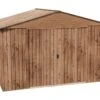 Abri De Jardin En Métal Duramax Woodgrain Imitation Bois 8 M² -Garanta Jardin Magasin abri jardin metal imitation bois duramax woodgrain 10x8 1