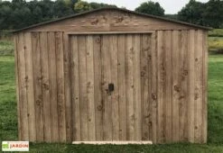 Abri De Jardin En Métal Duramax Woodgrain Imitation Bois 8 M² -Garanta Jardin Magasin abri jardin metal imitation bois duramax woodgrain 10x8 2 1