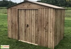 Abri De Jardin En Métal Duramax Woodgrain Imitation Bois 8 M² -Garanta Jardin Magasin abri jardin metal imitation bois duramax woodgrain 10x8 3