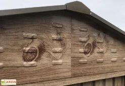 Abri De Jardin En Métal Duramax Woodgrain Imitation Bois 8 M² -Garanta Jardin Magasin abri jardin metal imitation bois duramax woodgrain 1 1