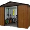 Abri De Jardin En Métal Galvanisé Imitation Bois 11,03 M² - 1013WGY 2 Abri De Jardin En Métal Galvanisé Imitation Bois 11,03 M² - 1013WGY -Garanta Jardin Magasin abri jardin metal imitation bois yardmaster 1013wgy