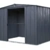 Abri De Jardin En Métal Gris Spacemaker Acier Galvanisé – 4,5 M² -Garanta Jardin Magasin abri jardin metal spacemaker gris acier galvanise 250cm