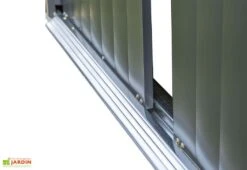 Abri De Jardin En Métal Gris Spacemaker Acier Galvanisé – 7 M² -Garanta Jardin Magasin abri jardin metal spacemaker gris acier galvanise 300cm 5