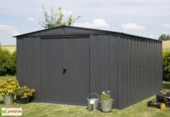 Abri De Jardin En Métal Gris Spacemaker Acier Galvanisé – 11 M² 10 Abri De Jardin En Métal Gris Spacemaker Acier Galvanisé – 11 M² -Garanta Jardin Magasin abri jardin metal spacemaker gris acier galvanise 370cm 4